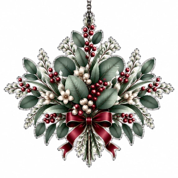 Eucalyptus Berry Fan Acrylic Suncatcher Ornament for Sunroom Modern ...