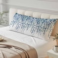 thumbnail image 1 of Eucalyptus Blue Body Pillow Cover, Pillowcase Protectors with Zipper, Breathable Decorative Throw Pillow Case Cover, Farmhouse Leaves Summer Spring Pillow Shams for Couch Sofa 20x54Inch, 1 of 8
