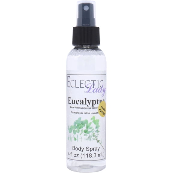 Eucalyptus Body Spray, Eclectic Lady, Hydrating Mist, Unisex (Double Strength), 4 oz
