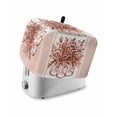thumbnail image 1 of Eucalyptus Brown Toaster Cover 4 Slice, Large Kitchen Appliance Covers, Stripes Flower Cactus Plant Toaster Oven Cover with Loop, Bread Machine Cover Polyester Dust Cover Protection, 1 of 4