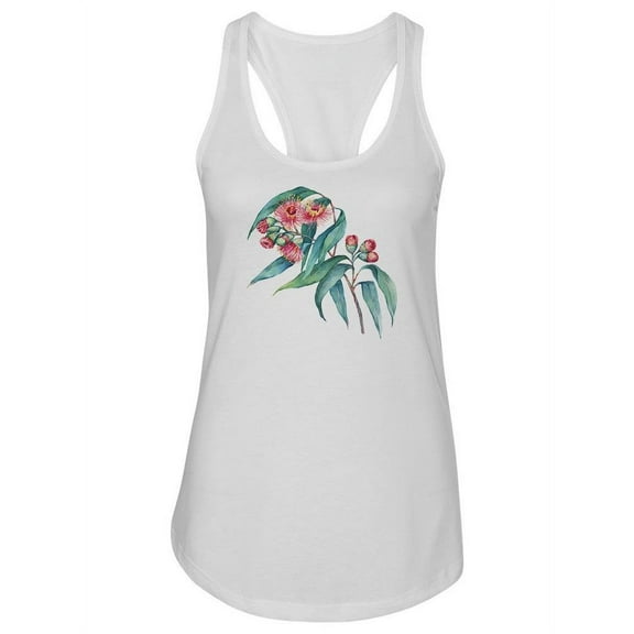 Eucalyptus Caesia Branch Racerback Tank Women -Image by Shutterstock, Female Medium