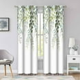 thumbnail image 1 of Eucalyptus Curtains Weeping Green Succulent Plant Flower Drapes Room Darkening Thermal Grommets Window Drapes for Livingroom, 1 of 5