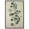 thumbnail image 1 of Eucalyptus Embroidery Minimalistic Botanical Art Prints Canvas Wall Art by Art Remedy, Black Floater Frame, 10"x15", 1 of 7