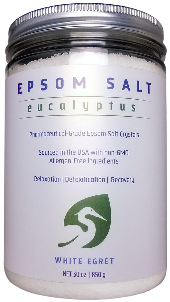 Eucalyptus Epsom Salt White Egret INC 30 oz Salt