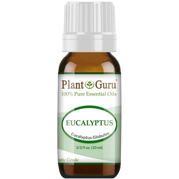Eucalyptus Essential Oil 10 ml. 100% Pure Natural Undiluted Therapeutic Grade for Aromatherapy Diffuser, Sinus Relief, Allergies, Cough, Nasal and Chest Congestion