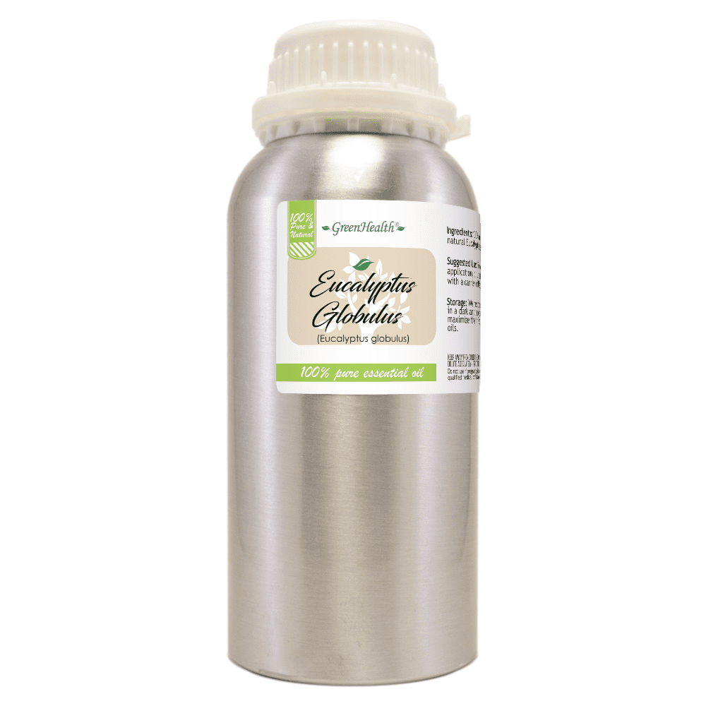 GreenHealth Eucalyptus Essential Oil – 16 fl oz (473 ml) – 100% Pure & Natural – Aromatherapy Oil in Aluminum Bottle – for Diffuser, Cleaning, Room Spray, and Home Fragrance