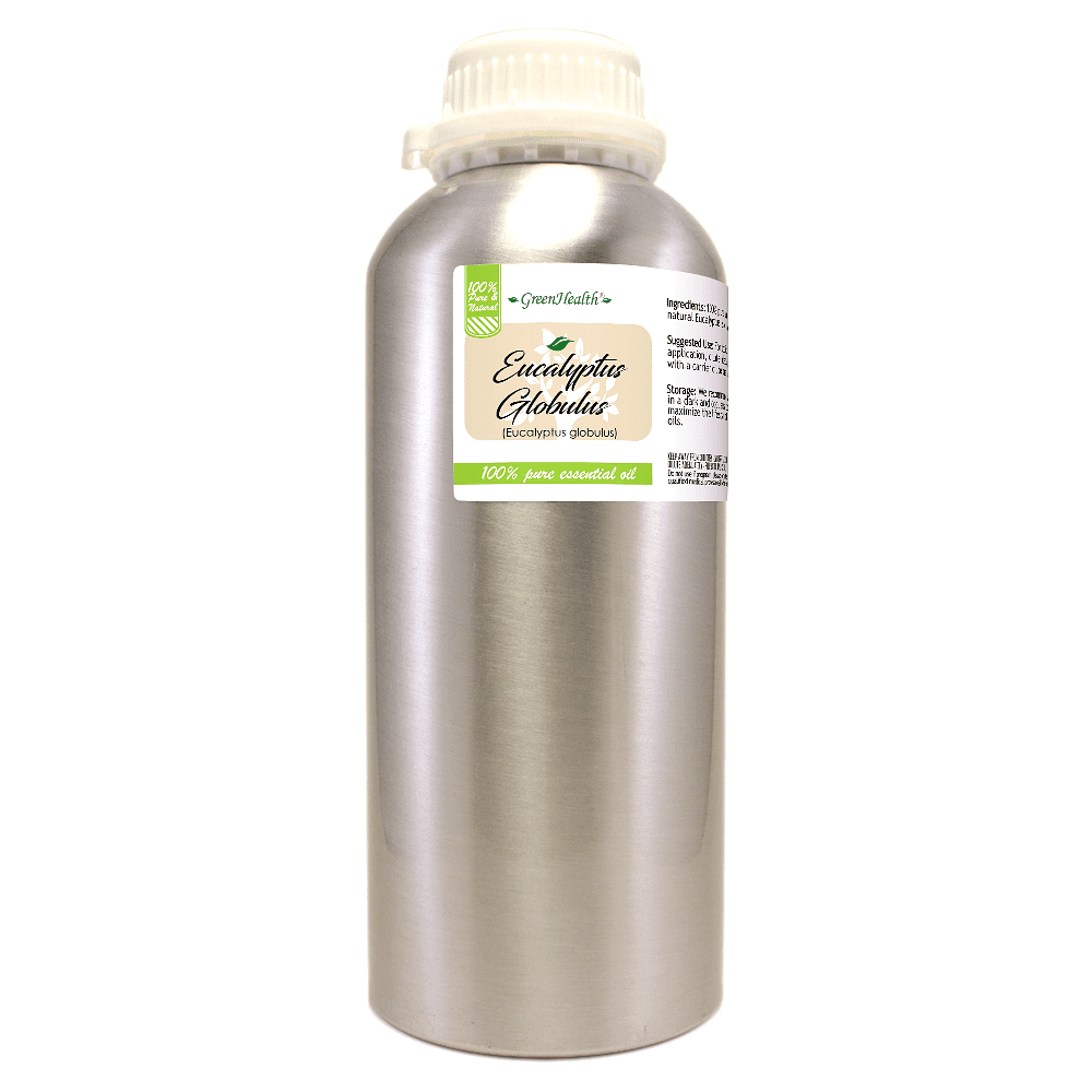 GreenHealth 100% Pure Eucalyptus Essential Oil 32 fl oz (946 ml) Aluminum Bottle