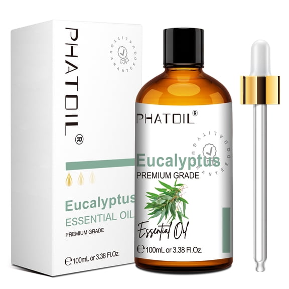 Eucalyptus Essential Oils for Diffuser, Humidifiers, Skin Care, Massage, Fragrance Oil Scent for DIY Candle and Soap Making, Gift for Friend (100ML)