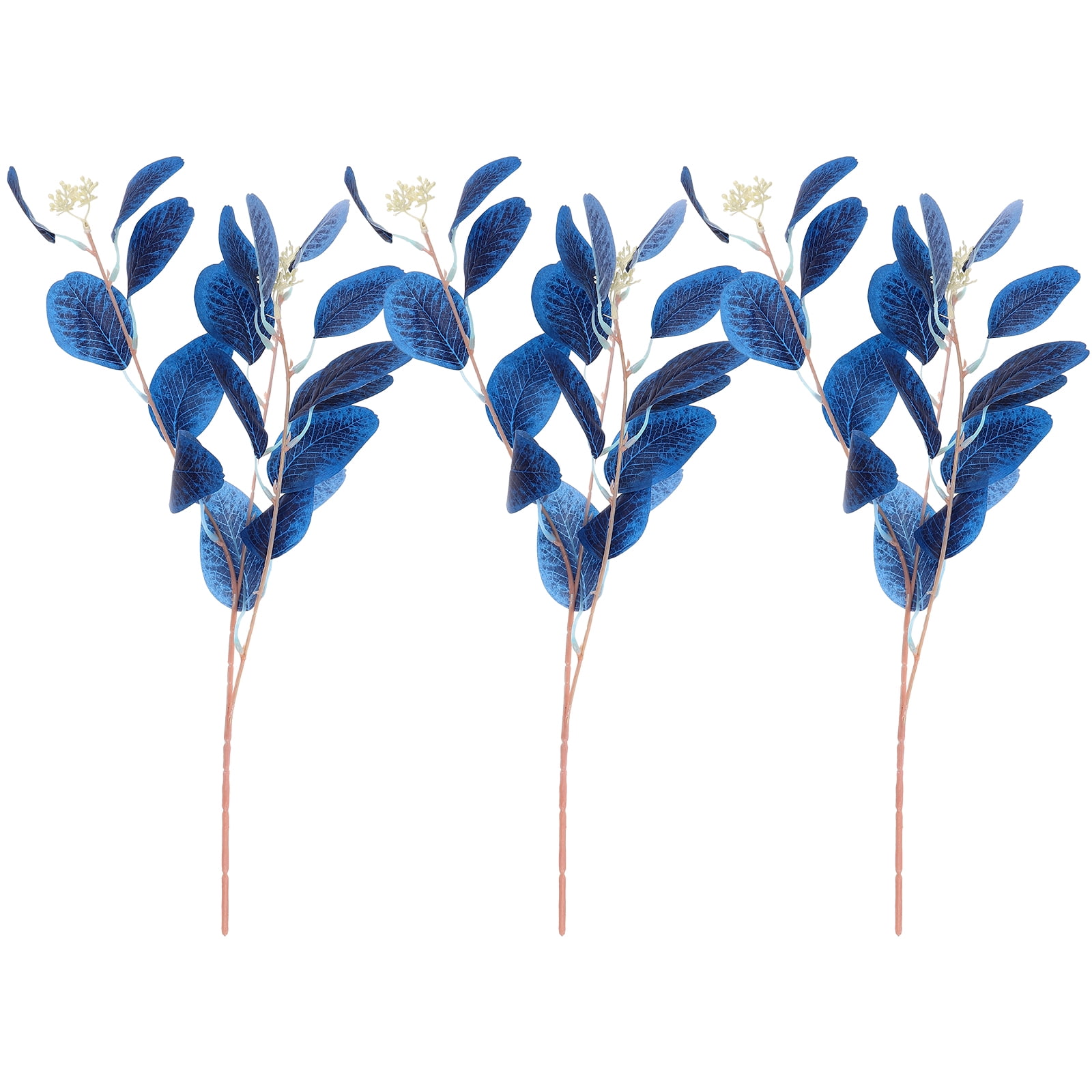Eucalyptus Fake Leaves Bouquet Artificial Greenery Plants Stems Faux