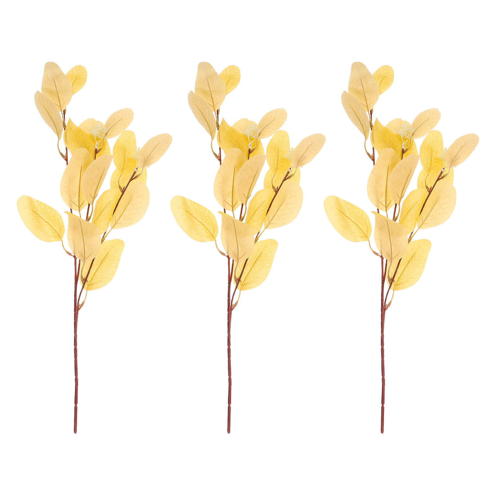 Eucalyptus Fake Leaves Bouquet Artificial Greenery Plants Stems Faux