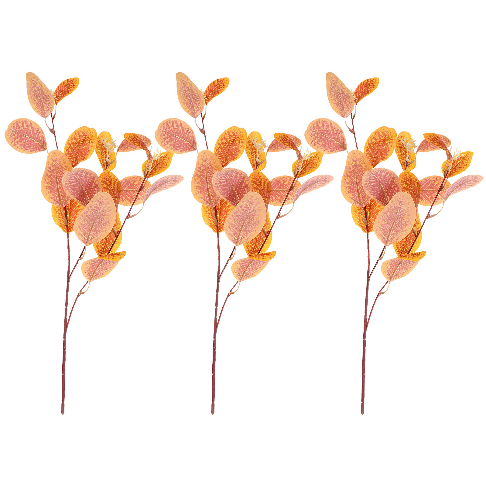 Eucalyptus Fake Leaves Bouquet Artificial Greenery Plants Stems Faux