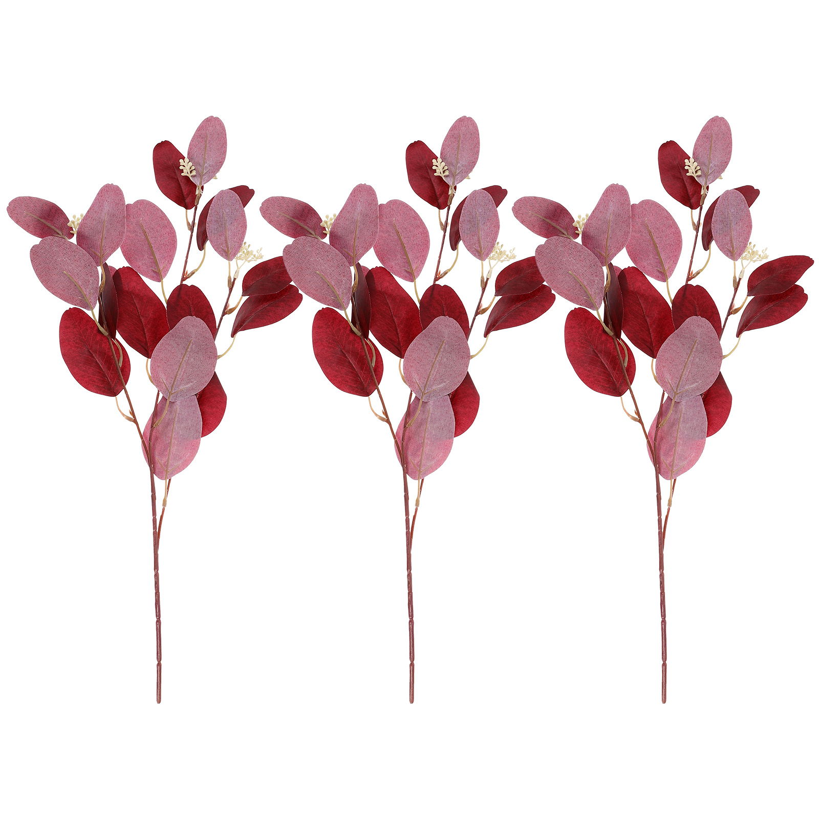 Eucalyptus Fake Leaves Bouquet Artificial Greenery Plants Stems Faux