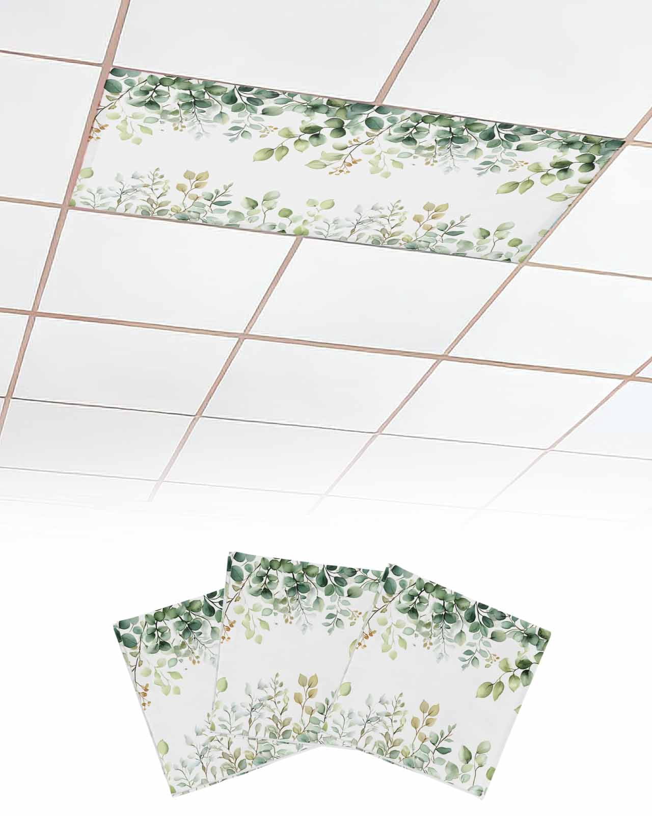 Visual Reference: Eucalyptus Fluorescent Light Covers For Ceiling Lights 4X2 Feet 3