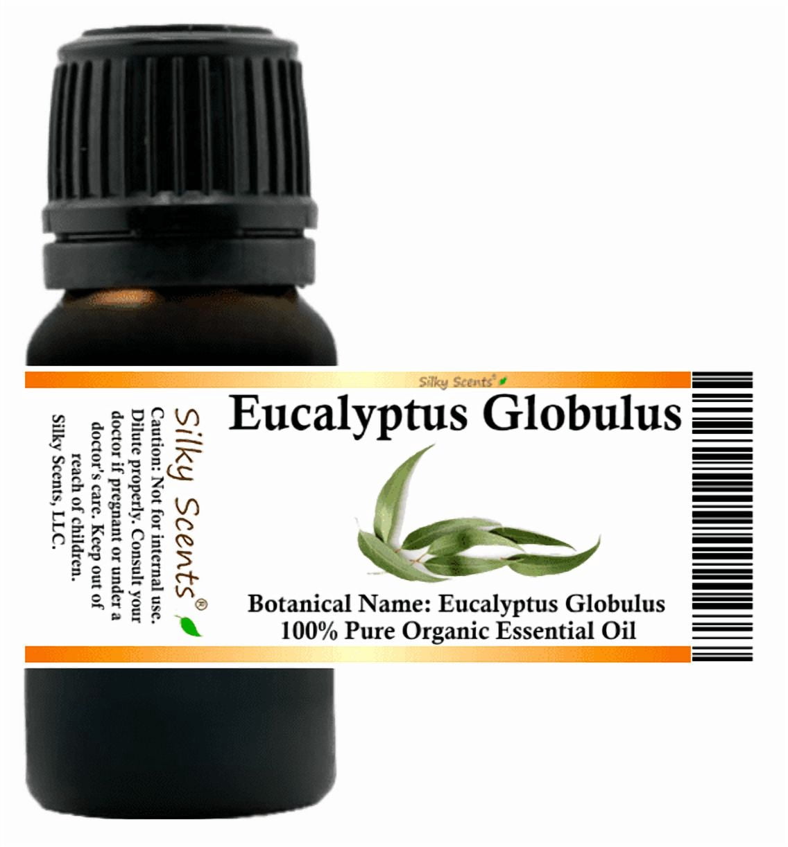 Eucalyptus Globulus Organic Essential Oil 1 fl oz (30 ml) - 100% Pure and Natural by Silky Scents
