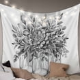 thumbnail image 1 of Eucalyptus Grey Tapestry for Bedroom Wall Hanging Tapestry, Vintage Bottle Succulents Flower Stripes Ceiling Backdrop Tapestries Poster Blanket Wall Decor for Teens Room Living Room Dorm 51" x 59", 1 of 8
