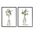 thumbnail image 1 of Eucalyptus Herbal Bouquet Arrangement Botanical & Floral Graphic Art Black Framed Art Print Wall Art, Set of 2, 1 of 8