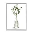 thumbnail image 1 of Eucalyptus Herbs Bottle Vase Botanical & Floral Graphic Art Gray Framed Art Print Wall Art, 1 of 7
