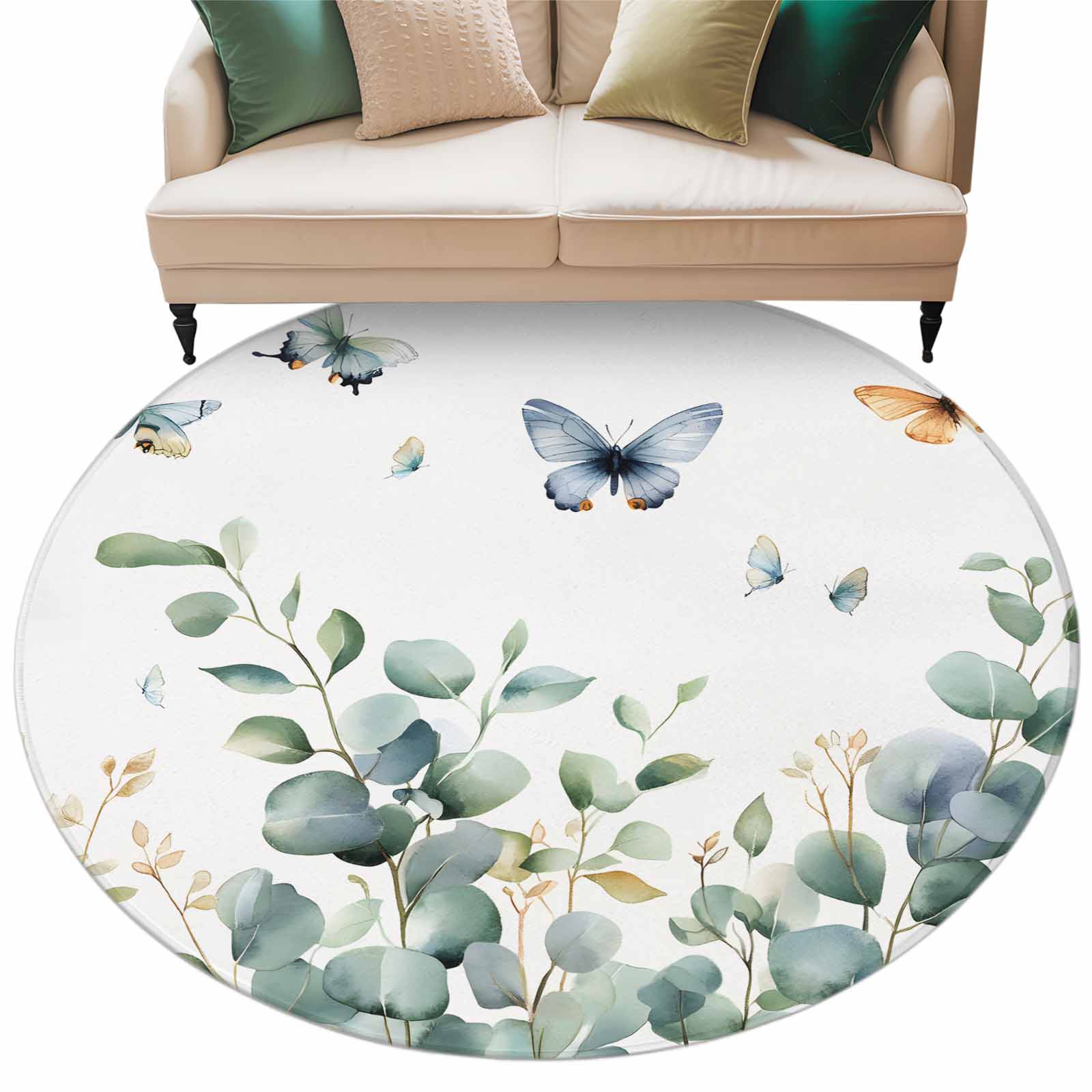 Aethics Rugs Eucalyptus Large Area Rugs for Bedroom Living Room, Soft Non Slip ...