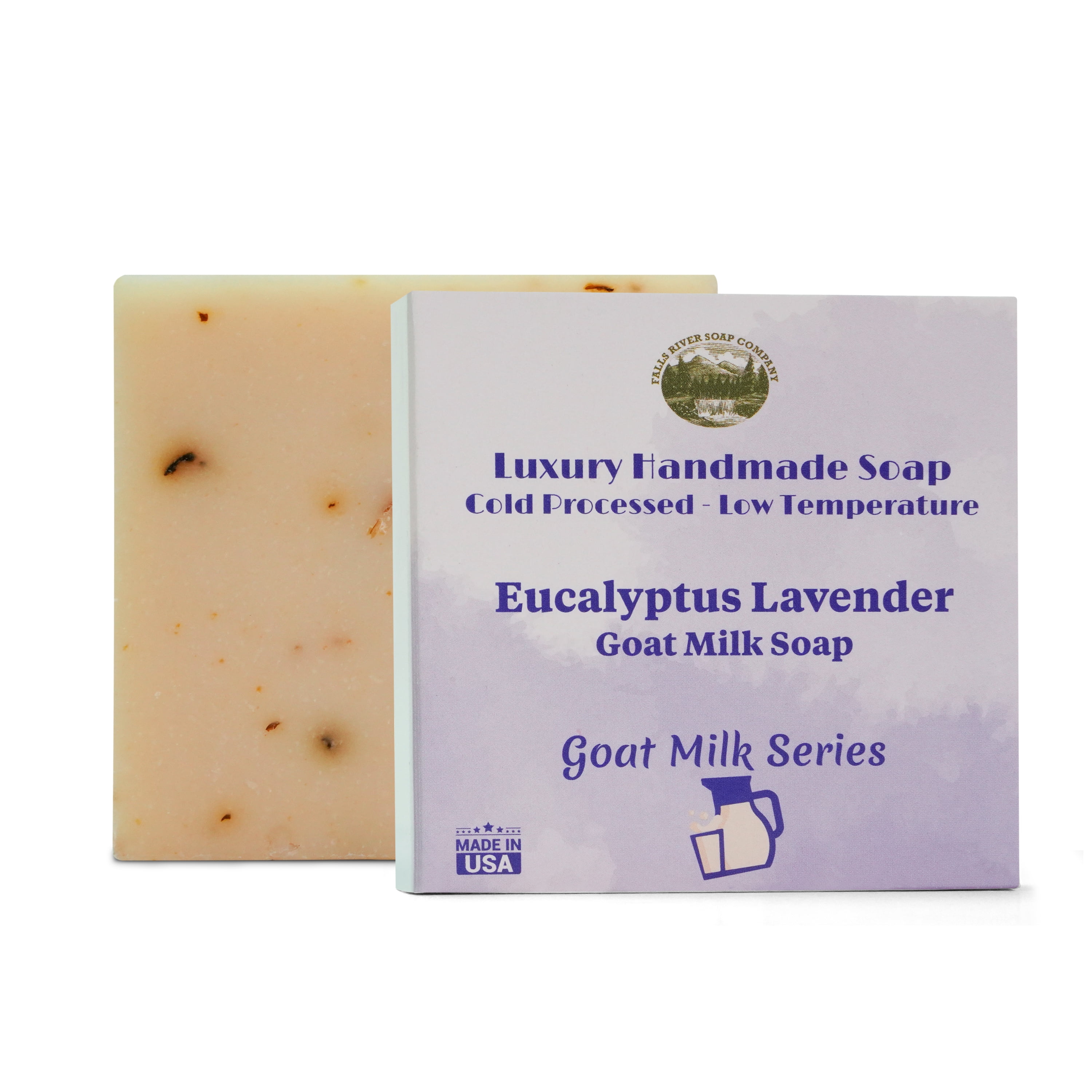 Eucalyptus Lavender 5 Oz Goat Milk Soap Bar - Essential Oil Natural ...