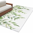 thumbnail image 1 of Eucalyptus Leaf Area&nbsp;Rug 4x6ft Vintage Watercolor Sage Green Leaves Country Non-Slip&nbsp;Washable Square&nbsp;Rugs Soft Felt Indoor Floor Mat for Bedroom Kitchen Living Room Bathroom, 1 of 9