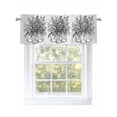 thumbnail image 1 of Eucalyptus Leaf Bottle Valances for Windows Watercolor Floral Plant Gray Stripes Rod Pocket Curtains Valance Short Window Treatment Drapes for Living Room, Bedroom Bathroom 56"&nbsp;W x 16" L, 1 of 5