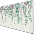 thumbnail image 1 of Eucalyptus Leaf Large Mouse Pad Watercolor Flowers Mouse Pad XXL Green Red Leaves Desk Mat 31.5x15.75 Inch,Spring/Summer Extended Keyboard Mat with Precision Stitched Edges and Non-Slip Rubber Base, 1 of 6