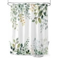 thumbnail image 1 of Eucalyptus Leaf Shower Curtain, Green Plant Country Farm Waterproof Shower Curtain Set with 12 Hooks Lightweight Washable Fabric Shower Curtains for Bathroom 72x84 Inches, 1 of 6