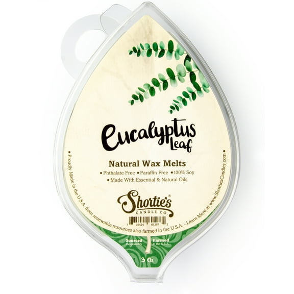 Eucalyptus Leaf Soy Wax Melts - All Natural + Essential Oils + Phthalate Free - Shortie's Candle Company