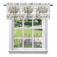 thumbnail image 1 of Eucalyptus Leaf Valance Curtain Starfish Shell Vase Window Valances Rod Pocket Short Curtains Window Treatments for Kitchen Bedroom Bathroom Laundry 42" x 12", 1 of 9