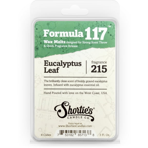 Eucalyptus Leaf Wax Melts - Highly Scented + Essential & Natural Oils - Shortie's Candle Company
