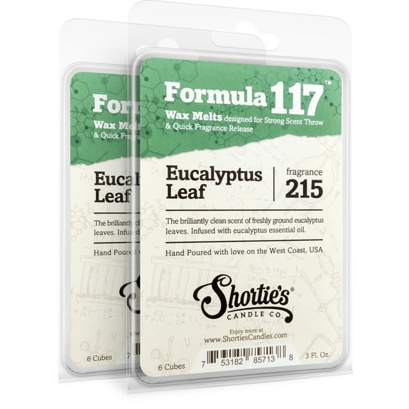 Eucalyptus Leaf Wax Melts Multi Pack - Highly Scented + Essential & Natural Oils - Shortie's Candle Company