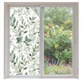 thumbnail image 1 of Eucalyptus Leaf Window Privacy Film Green Plant Watercolor Farmhouse Decorative Glass Window Film UV Blocking Static Cling Non-Adhesive Sticker Covering for Home Door 35.4x78.7 inches, 1 of 7