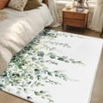 thumbnail image 1 of Eucalyptus Leaves 3x5 Area Rugs, Spring Farmhouse Retro Botanical Non-Skid Rubber Backing Large Rectangle Rugs - Living Room Bedroom Home Office, Indoor Floor Mat Carpets Washable Rug, 1 of 9