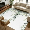 thumbnail image 1 of Eucalyptus Leaves 8x10 Area Rugs, Pastoral Farmhouse Spring Botanical Non-Skid Rubber Backing Large Rectangle Rugs - Living Room Bedroom Home Office, Indoor Floor Mat Carpets Washable Rug, 1 of 9