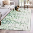 thumbnail image 1 of Eucalyptus Leaves Area Rugs 4'x6', Washable Small Throw Rugs for Office Bathroom, Sage Green Summer Botanical Weeping Wooden Indoor Outdoor Rug Non-Slip Low Pile Carpet Runner Reversible Floor Mats, 1 of 8