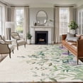 thumbnail image 1 of Eucalyptus Leaves Area Rugs 6'x9', Washable Small Throw Rugs for Kitchen Dining room, Sage Green Summer Botanical Weeping Indoor Outdoor Rug Non-Slip Low Pile Carpet Runner Reversible Floor Mats, 1 of 8