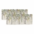 thumbnail image 1 of Eucalyptus Leaves Curtain Valances for Windows, Kitchen Valance Window Treatments Panel 2 Pack, Green Summer Botanical Rustic Rod Pocket Short Curtains for Bathroom Bedroom 42 x 12 Inch, 1 of 8