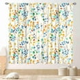 thumbnail image 1 of Eucalyptus Leaves Curtains, Spring Flower Boho Floral Print Farmhouse Window Treatments Country Blue Green Plants Botanical Blackout Drapes for Bedroom Living Room Kitchen 2 Panel Sets, 42"x54" Inch, 1 of 1