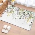 thumbnail image 1 of Eucalyptus Leaves Entryway Rug 2'x3'&nbsp; Non Slip Front Door Mats, Summer Botanical Green Watercolor Entrance Rugs Indoor Outdoor Carpet, Washable Floor Mats Small Area Rug for Bedroom Kitchen, 1 of 8