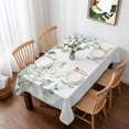 thumbnail image 1 of Eucalyptus Leaves Farmhouse Table Cloth Waterproof Tablecloths, Spring Botanical Tablecloth Dining Table Cover for Kitchen Party Tabletop Outdoor, Rectangle Tablecloth 60x102 Inch, 1 of 9