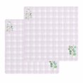 thumbnail image 1 of Eucalyptus Leaves Kitchen Dish Towels for Drying Dishes Set of 2, Pink Plaid Summer Botanical Waffle Weave Microfiber Hand Tea Bathroom Towels Quick Dry & Absorbent Towel 12x12, 1 of 7