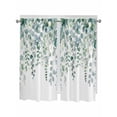 thumbnail image 1 of Eucalyptus Leaves Living Room Curtains 72 Inches length, Spring Summer Farmhouse Botanical Window Treatment Curtain Drapes, Light Filtering Drapes for Bedroom Laundry Room, 52"x72", 2 Panels, 1 of 7