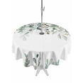 thumbnail image 1 of Eucalyptus Leaves Outdoor Tablecloth with Umbrella Hole, Spring Summer Farmhouse Floral Botanical Spillproof Waterproof Outdoor Table Cover, Patio Tablecloths for Party/Garden/Picnic, Round 54 inch, 1 of 9
