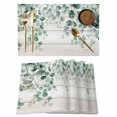 thumbnail image 1 of Eucalyptus Leaves Placemats Set of 1, Sage Green Non-Slip Place Mats Washable Table Mats for Kitchen Dining Table Decorations Indoor/Outdoor, 1 of 9