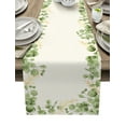 Eucalyptus Leaves Plant Table Runner Home Wedding Table Flag Mat Table