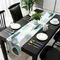 thumbnail image 1 of Eucalyptus Leaves Plant Table Runner Luxury Home Dining Table Coffee Table Holiday Wedding Decoration Party Dinner Table Runner, 1 of 5