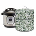 thumbnail image 1 of Eucalyptus Leaves Pressure Cooker Cover Watercolor Green Leaf Plant Dust Cover for Kitchen Appliances with Top Handle & Storage Pockets, Fits 6 Quart Instant Pot, Air Fryer, Crock Pot, 1 of 9