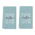 thumbnail image 1 of Eucalyptus Leaves Pumpkin Fall Kitchen Towels Dish Towels, 16 X 24 Inch Farmhouse Give Thanks Decoration A, 1 of 6