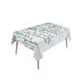 thumbnail image 1 of Eucalyptus Leaves Table Cloth, Teal Botanical Summer Weeping Waterproof Tablecloth for Rectangle Tables, Reusable Washable Fabric Table Cover for Restaurant Kitchen Dining Tables 60"x120", 1 of 6