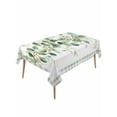 thumbnail image 1 of Eucalyptus Leaves Table Cloth, Waterproof Tablecloth for Rectangle Tables, Sage Green Plaid Watercolor Reusable Washable Fabric Table Cover for Restaurant Kitchen Dining Tables 60"x120", 1 of 9